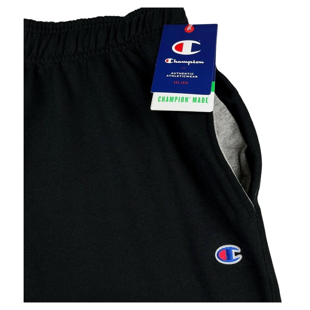 Champion PowerBlend Mens Fleece Jogger Pants Size M‎ (30x33) Navy Blue Graphic - Picture 3 of 8